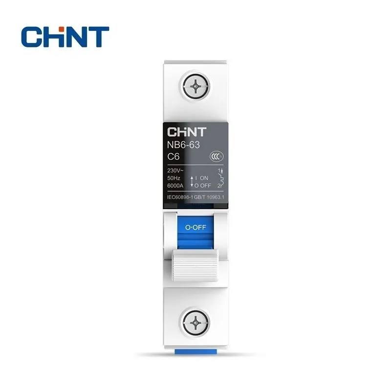 CHNT CHINT NB6-63 DZ30 DZ40 EPN DPN TPN 1P 2P 3P 3P 4P AC 230/400V ROCB Circuter Rail Rail Montaje en miniatura de aire Miniatura