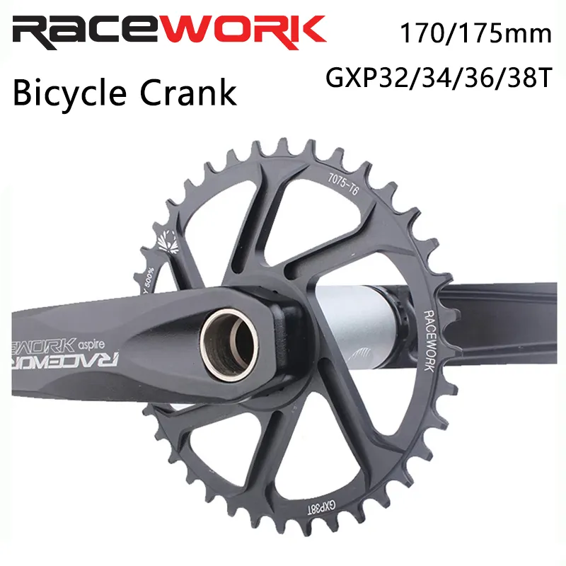 Racework Crankset Mtb Monoplate Cranks bras pour vélo intégrée PE 1 Crown Mountain Bike Hollowtech