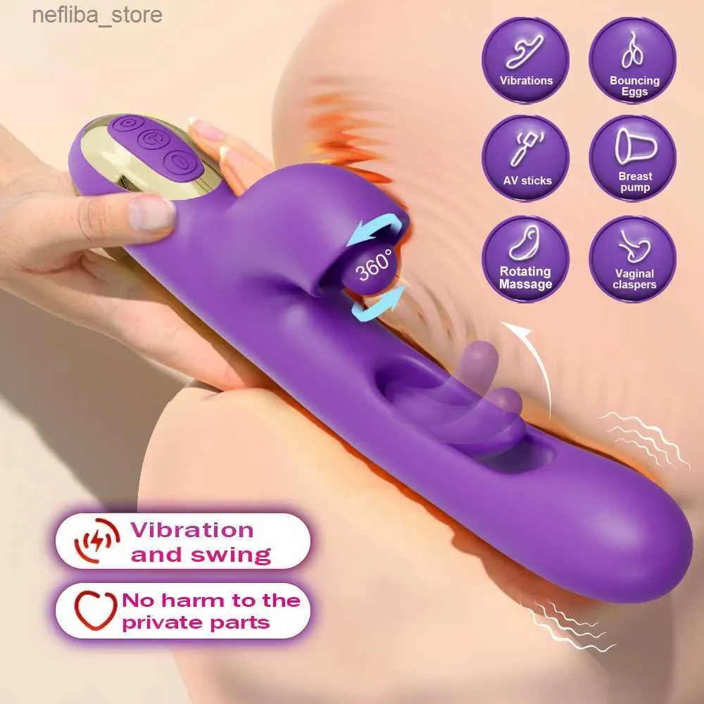 Inne przedmioty dla zdrowia stukanie wibratorki klapsujące dla kobiet łechtaczki stymulator obrotowy masażer dildo wibratory żeńskie dorosłe zabawki L410