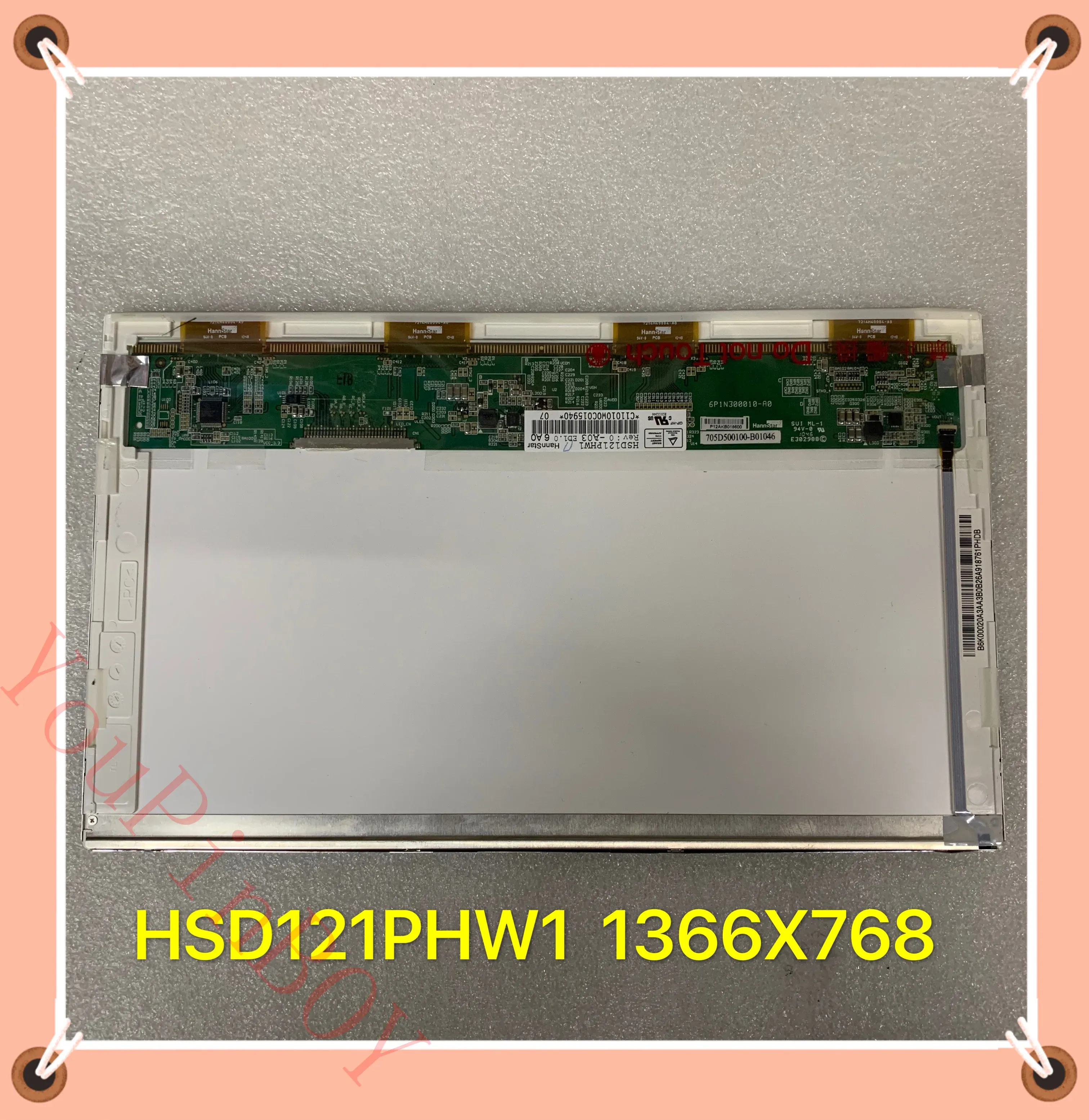 Screen 12.1" LCD LED Laptop Screen FOR ASUS EEE PC 1215 1215B 1215T 1215N 1215P HSD121PHW1 lcd display screen replacement Fully Tested