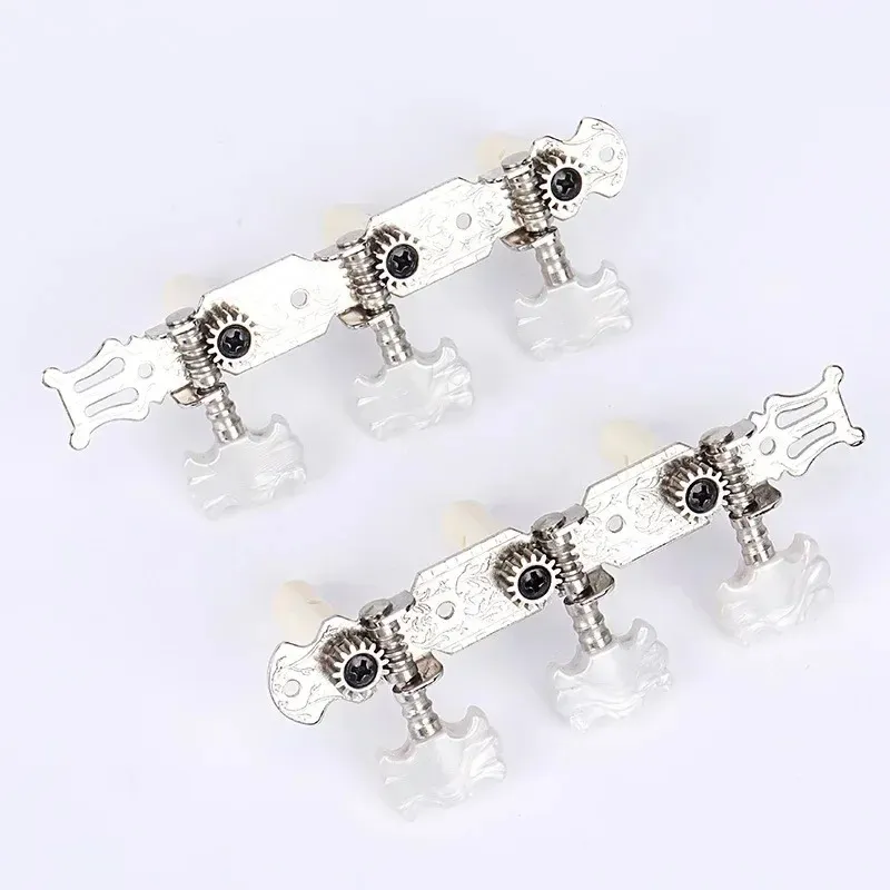 Ett par gitarrinställning pinnar Maskin Tuners White Head For Classic Part Accessories Electric