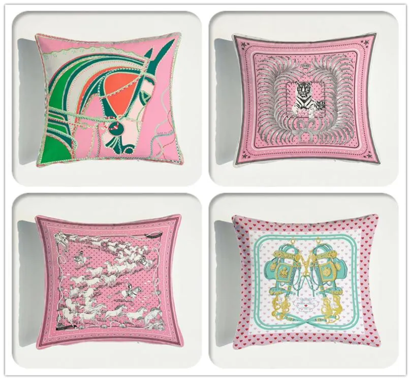 Zwierzęta Wzór różowy aksamitne poduszka poduszka na poduszkę dekoracje samochodu dekoracja domowa sofa dekoracyjna poduszka 5480785