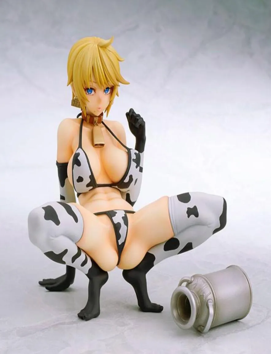 Японская QSix Cow Life No721 Holstein Ver Anime PVC Фигура Новая фигура Toys 15CM5987825