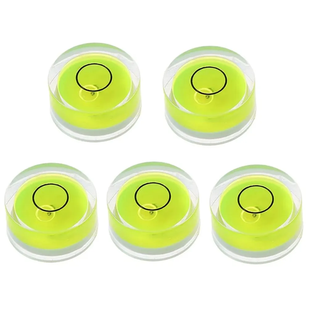 5pcs Round Bubble Уровень уровня Spirit Leurn Level Level Level Level Intrement L69a