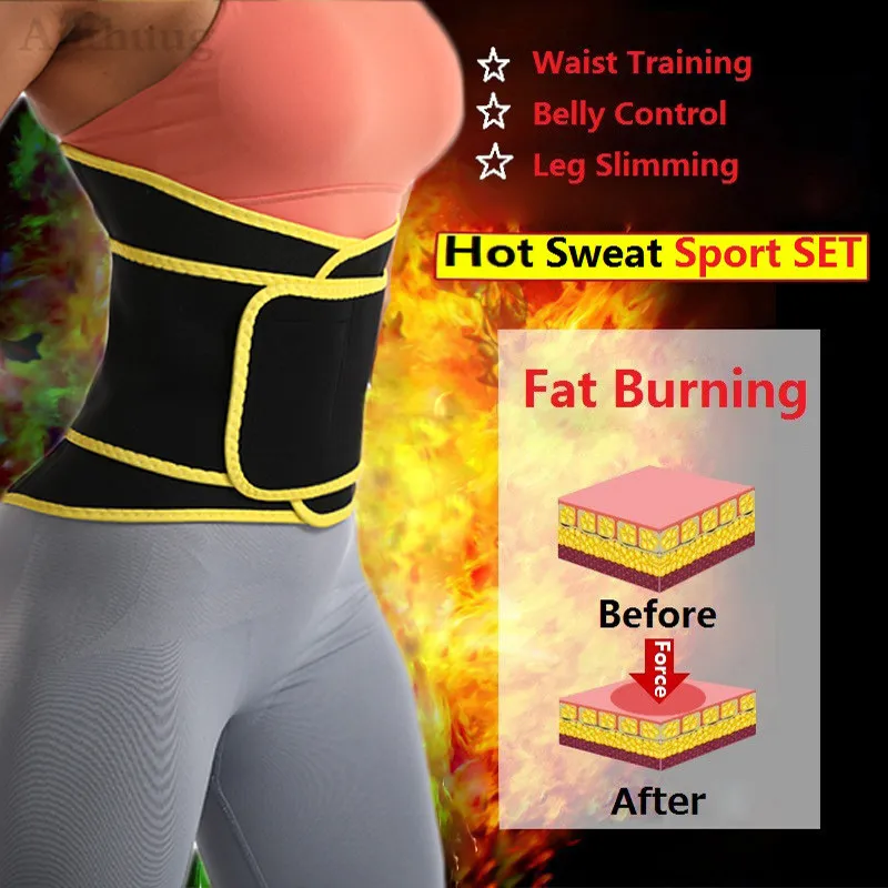 Aiithuug Neoprene Waist Training Corsets Abdominal Training Corset Sauna Sweat Waist Trainer Body Shaper Belt Hot Sweat Girdle