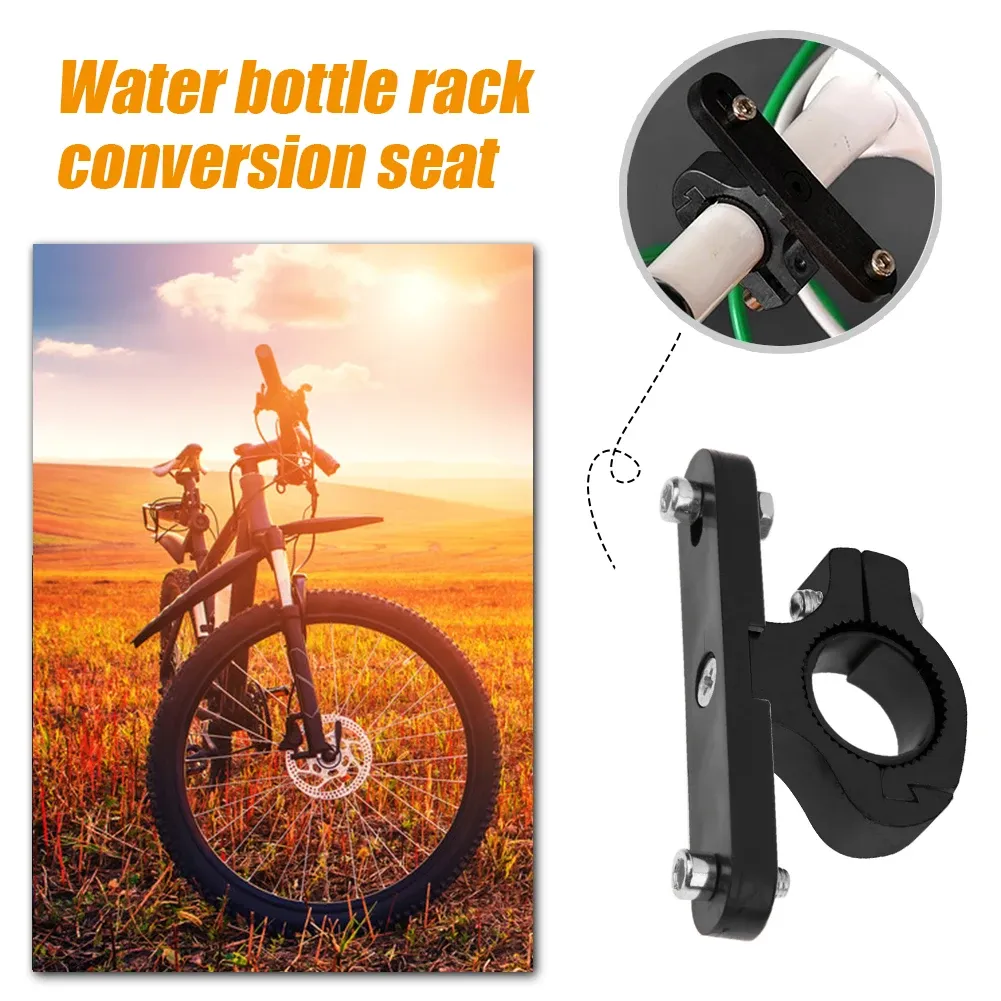 Bicycle Bottle Cage Mount Adapter Bike Handlebar Kettle Seat Post Holder Water Cup Rack Seat Post Bracket Clip Clamp