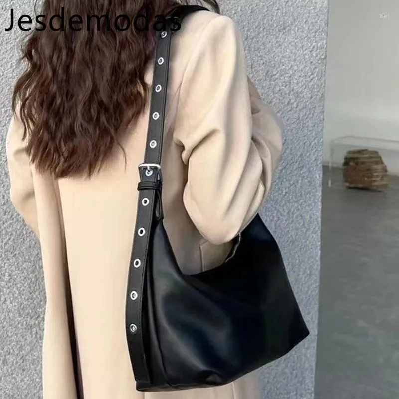 Totes Jesdemodas zwarte nylon tassen voor vrouwen solide schoudertassen grote capaciteit zachte dagelijkse werkende handtassen vrouw