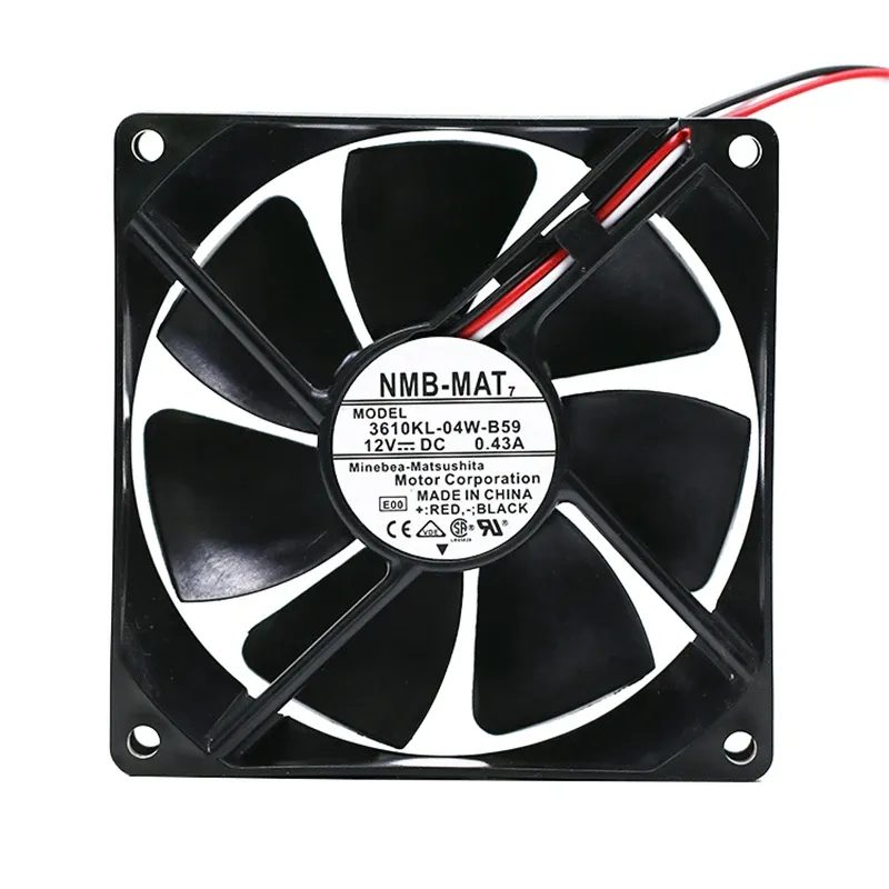 Kylning Ny original NMB 9225 9cm 3610KL04WB50/B59 0.43A 12V Gale Volume Chassis Cooling Fan