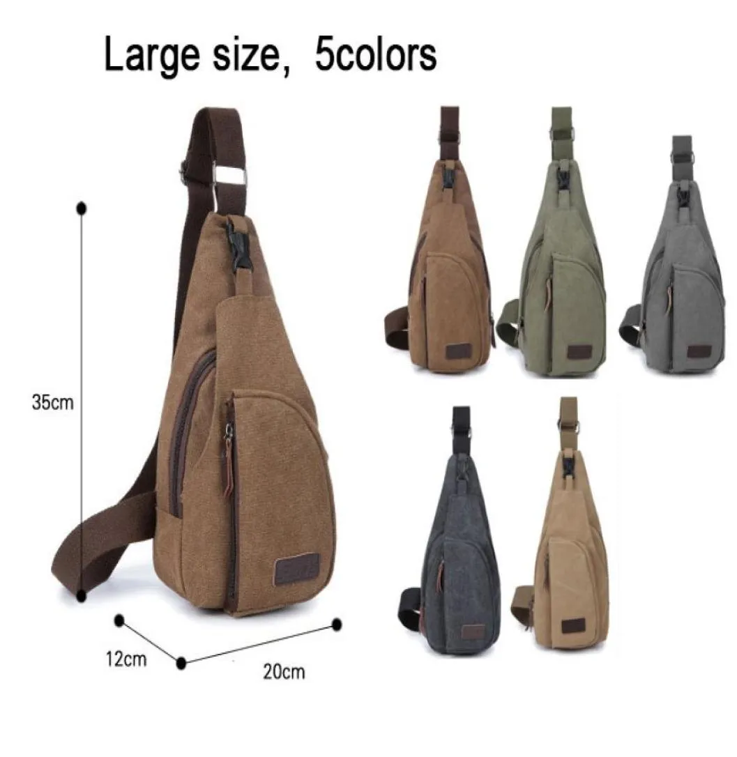 Men Taille Chest Bag Sport Canvas Men039S Multifunctionele buitentas Tas Travel Sholder Bag voor CrossBody5795988