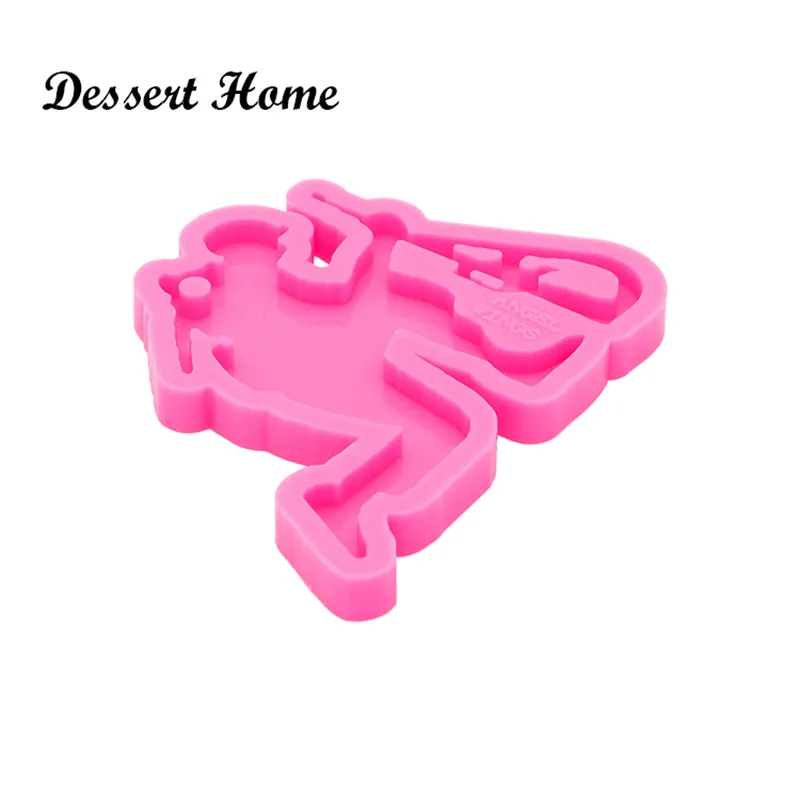 DY0153 UV Resin Silicone Fallen soldier Mold Epoxy Resin Molds For DIY Keychain Jewelry Making Tools Shining resin moldes