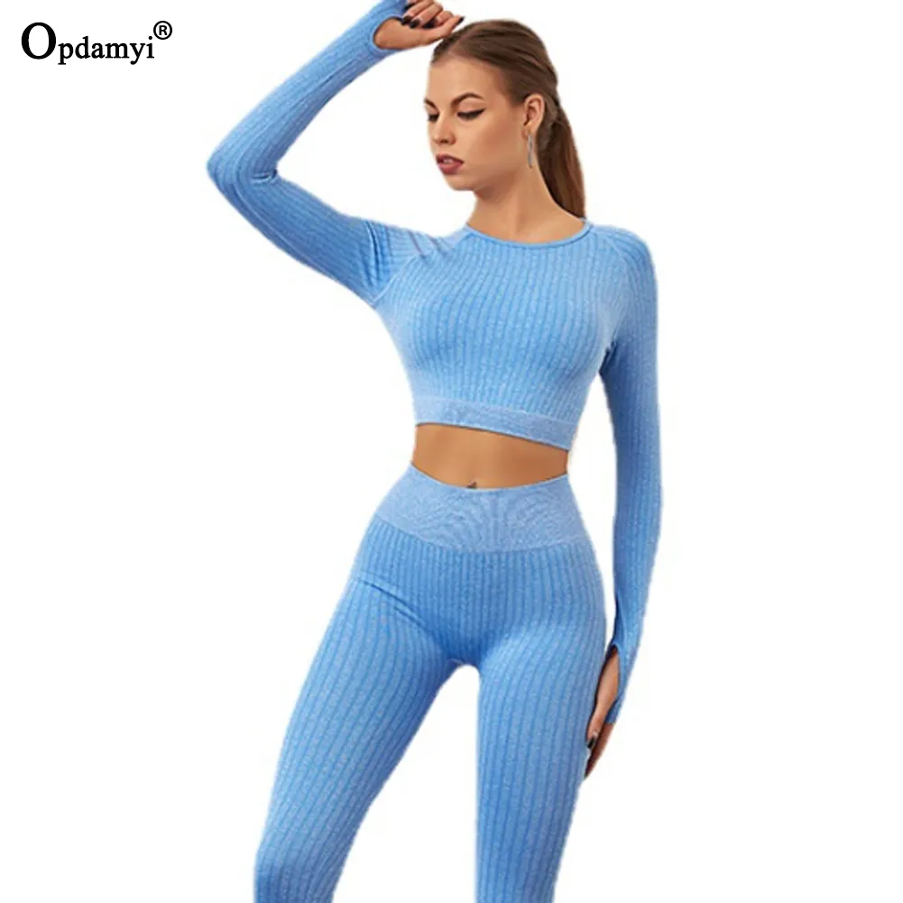 Women's Yoga Set 2 Piece Long Sleeve Zip Up Jacket