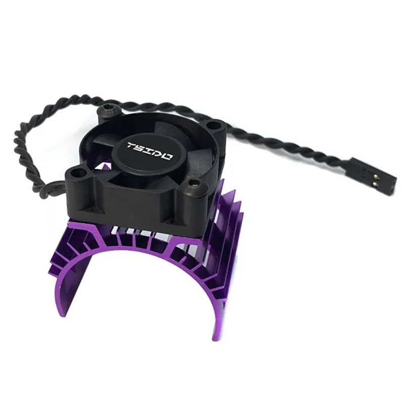 Surpass RC Motor Heat Sink With Cooling Fan – For 1/10 Scale 540/550/3650 Size Motors, 5-8.45V, Black & Blue