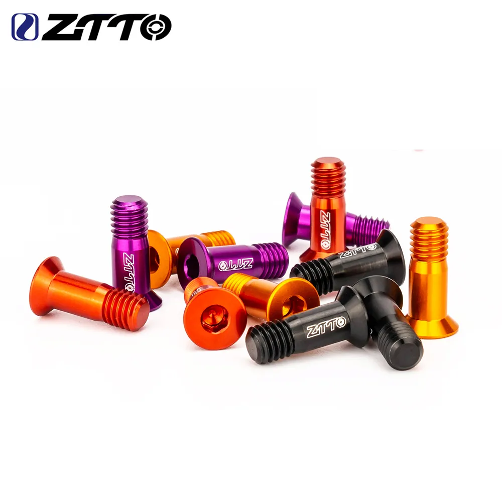 ZTTO 1 Par MTB Bike Ultralight trasero trasero trasero Guía de pernos de la rueda de jockey tornillos de polea color al7075 para bicicleta de carretera de montaña