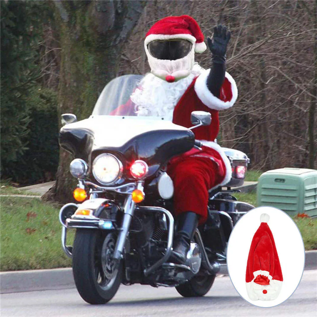 Cozy Winter Riding: Unisex Plush Motorcycle Helmet Cover for