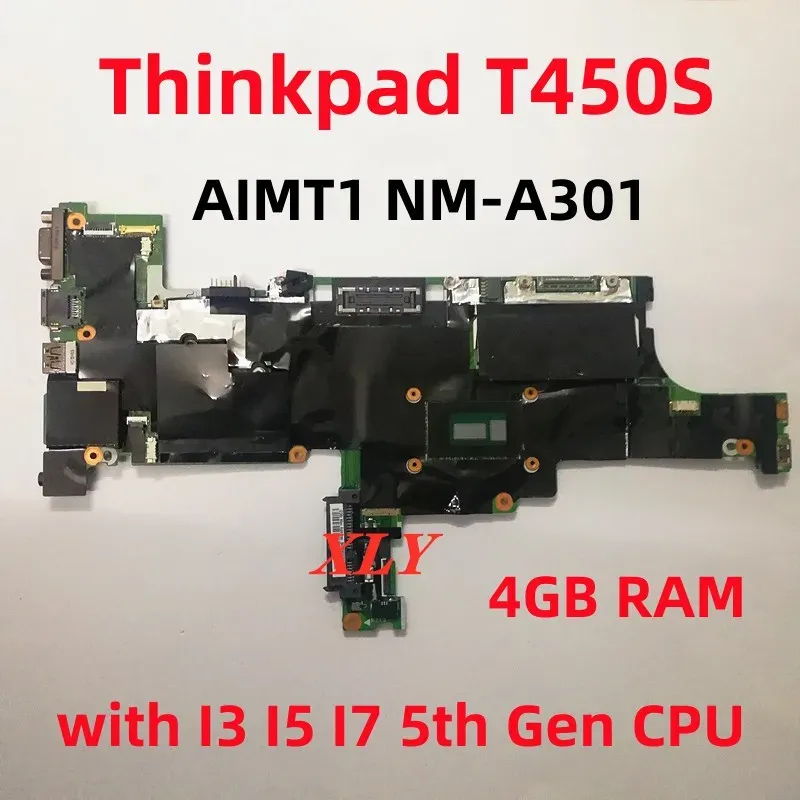 Lenovo Thinkpad T450s Dizüstü Bilgisayar Anakart I5 I5 I7 5. Gen CPU 4G RAM ile 100 NMA301%Test Edildi