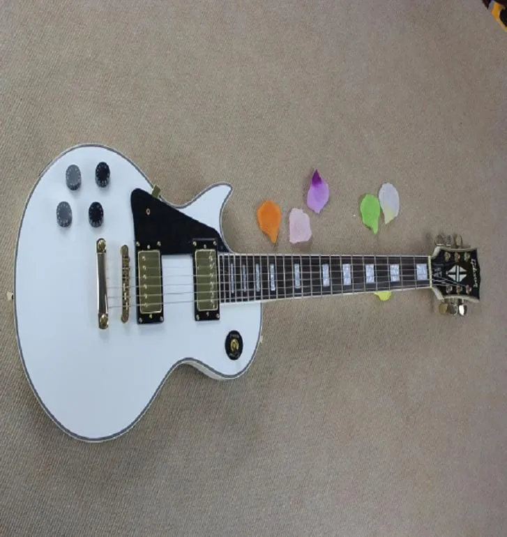 Yeni Varış Müzikal Beyaz 6 String Lefthanded Electry Guitar Özel Guitar4437635