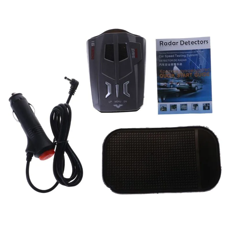 V9 Car Trucker Speed 360 Degree Vehicle Radar Detector Voice Alert Warning 16 Ba