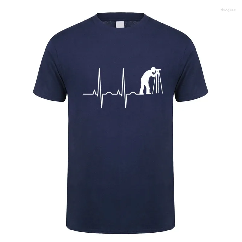 Erkek Tişörtleri Arazi Surveyor Kalp Atışı Yaz Erkekler Pamuk Kısa Kollu Sınavcı Kartogroper Büyük Boy T-Shirt OZ-437