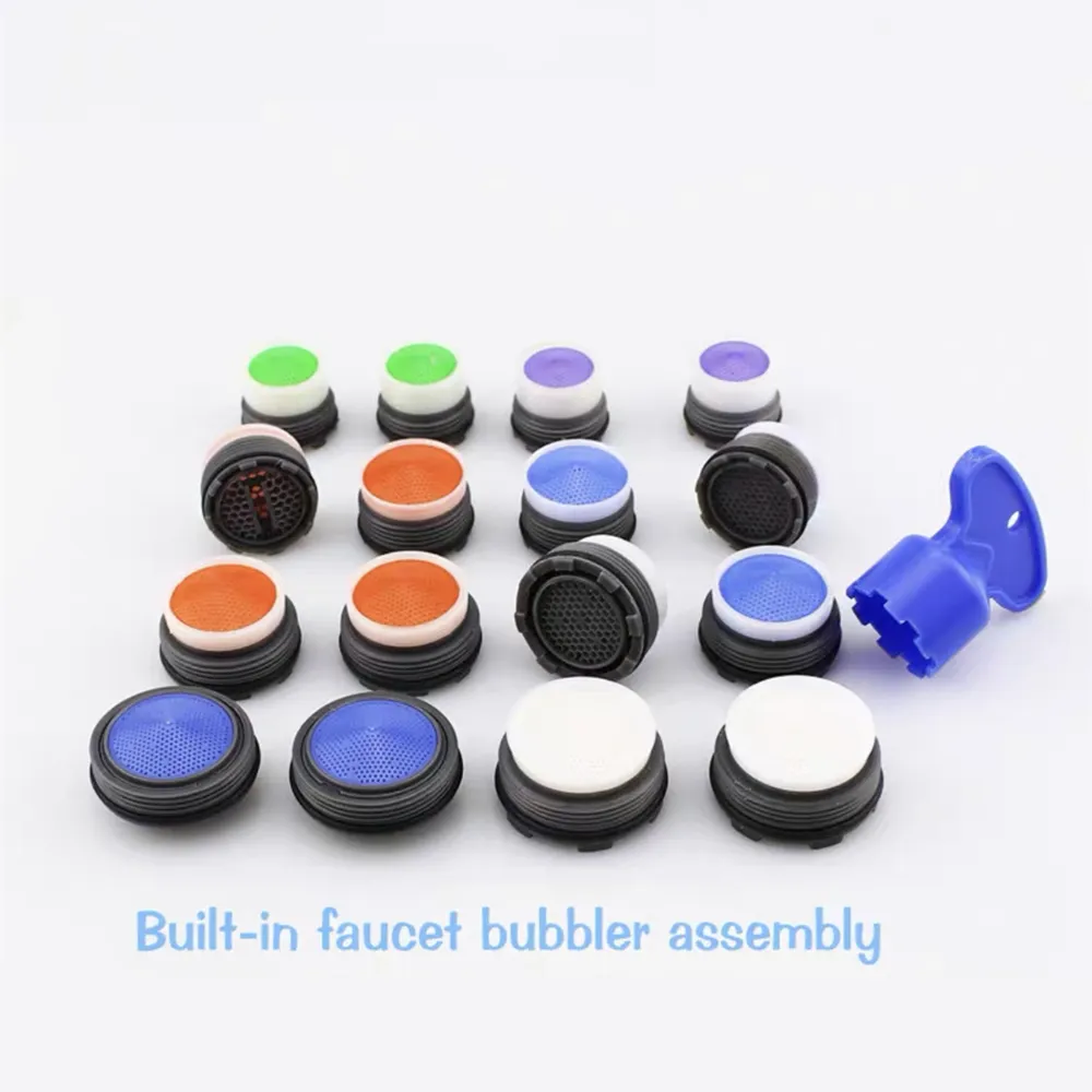 Water Saving Tap Aerator Built-in Bubbler Filter Core Filter Inlaid Foamer Fitting 100 Pcs 16.5/18.5/21.5/23.5 MM Male Thread