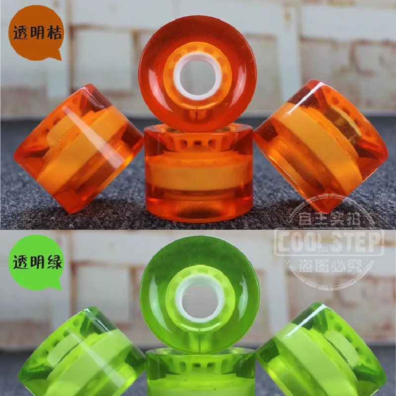 59mm 78A Skateboard Wheels with Bearings Set - Premium PU Road Wheels ...
