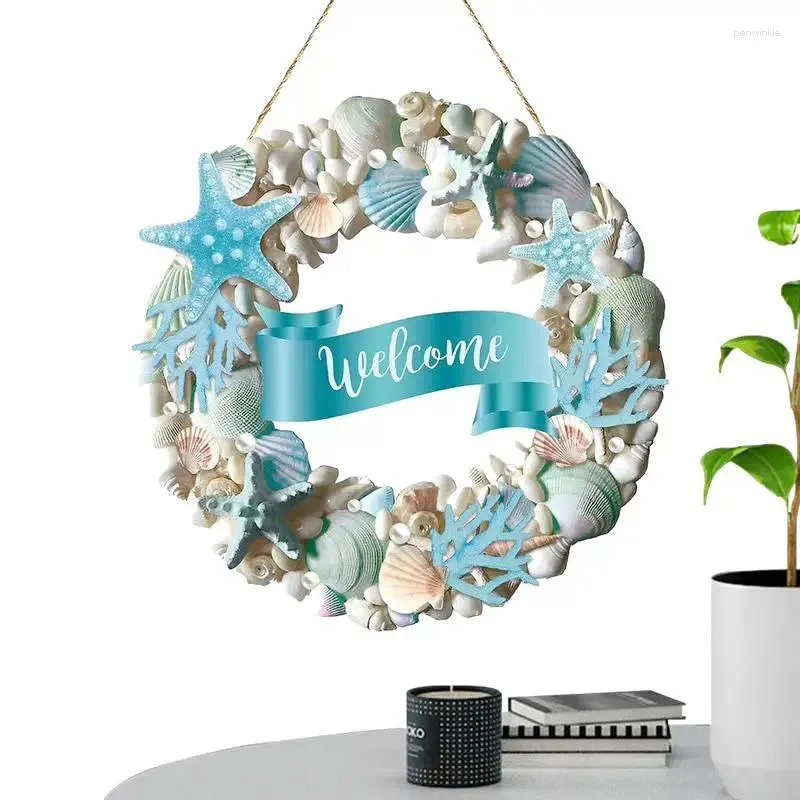 Fiori decorativi Porta anteriori di benvenuto Segno di accoglienza portatile Guera portatile Decorazione appesa Decorazione Multipurghi per la casa