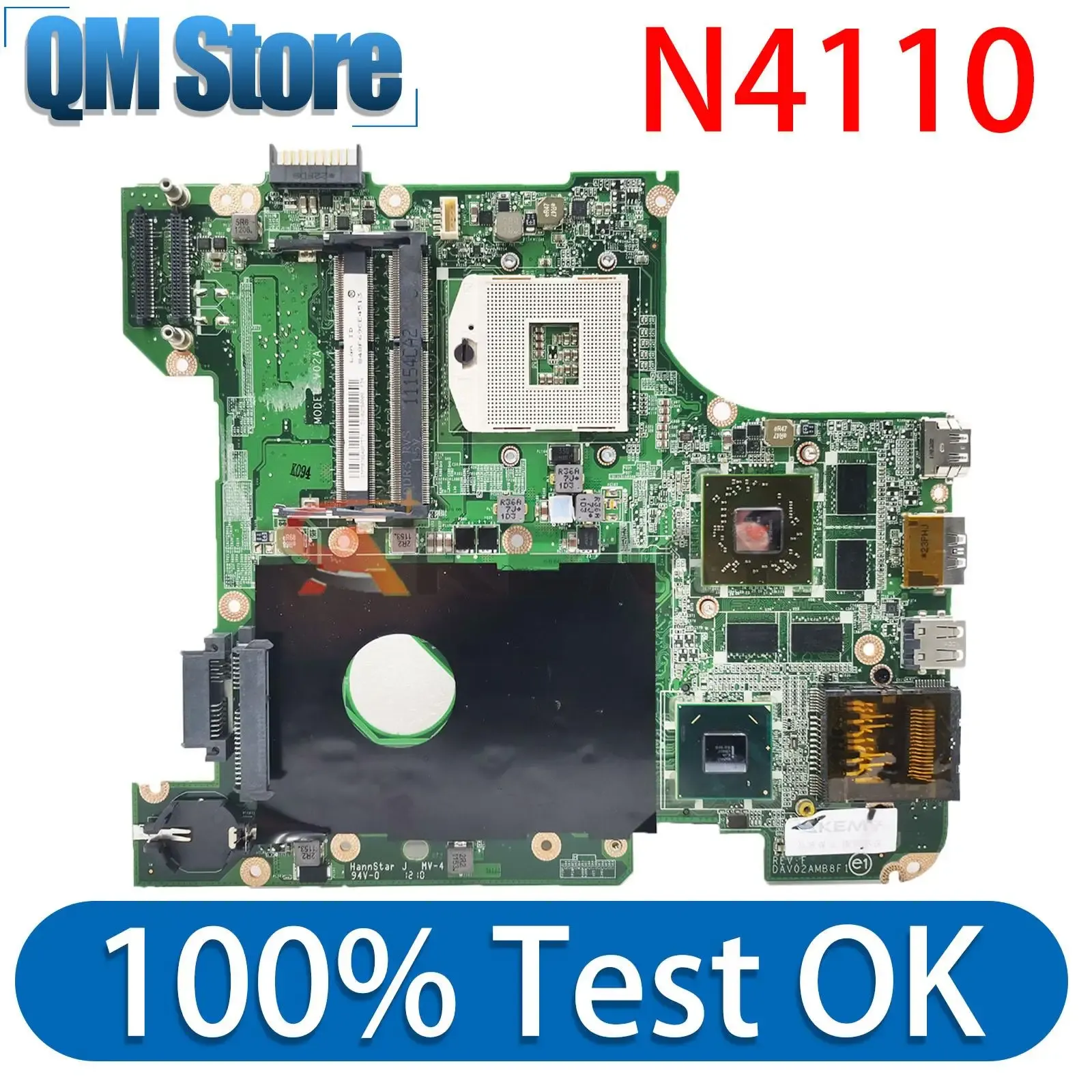 Płyta główna 0FR3M 00FR3M DAV02amb8f1 dla systemu Dell Inspiron N4110 HM67 HD6630M Laptop Board Tablica główna 100% Testowanie OK