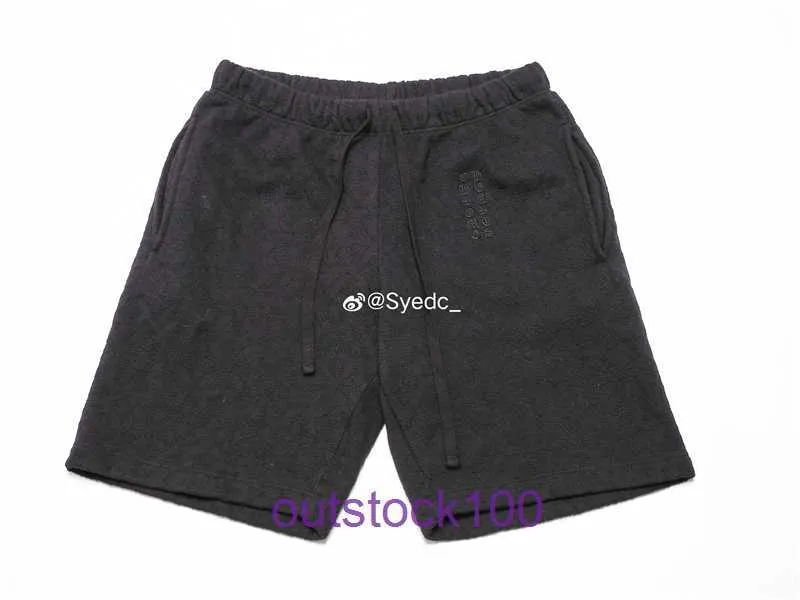 Jean violet jean supérieur shorts marques sombres croix brodées shorts avec logo d'origine