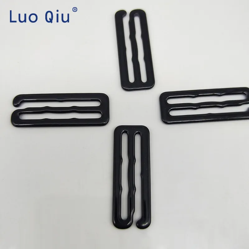 Clip con fibbie a barra metallica di tipo 9 rivestite per accessori per regolazione della lingerie fai -da -te di alta qualità 30 mm 10pcs/lotto Luo Qiu