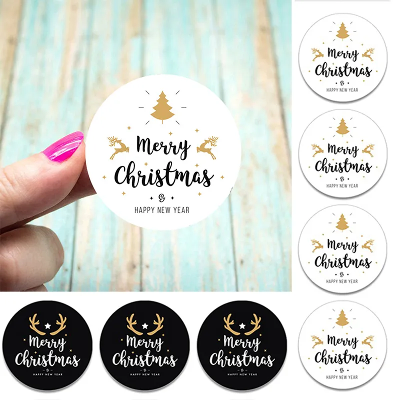 Christmas Stickers Santa Claus Merry Christmas Stikcers Labels Gift Xmas New Year Gift Christmas Decorations for Home