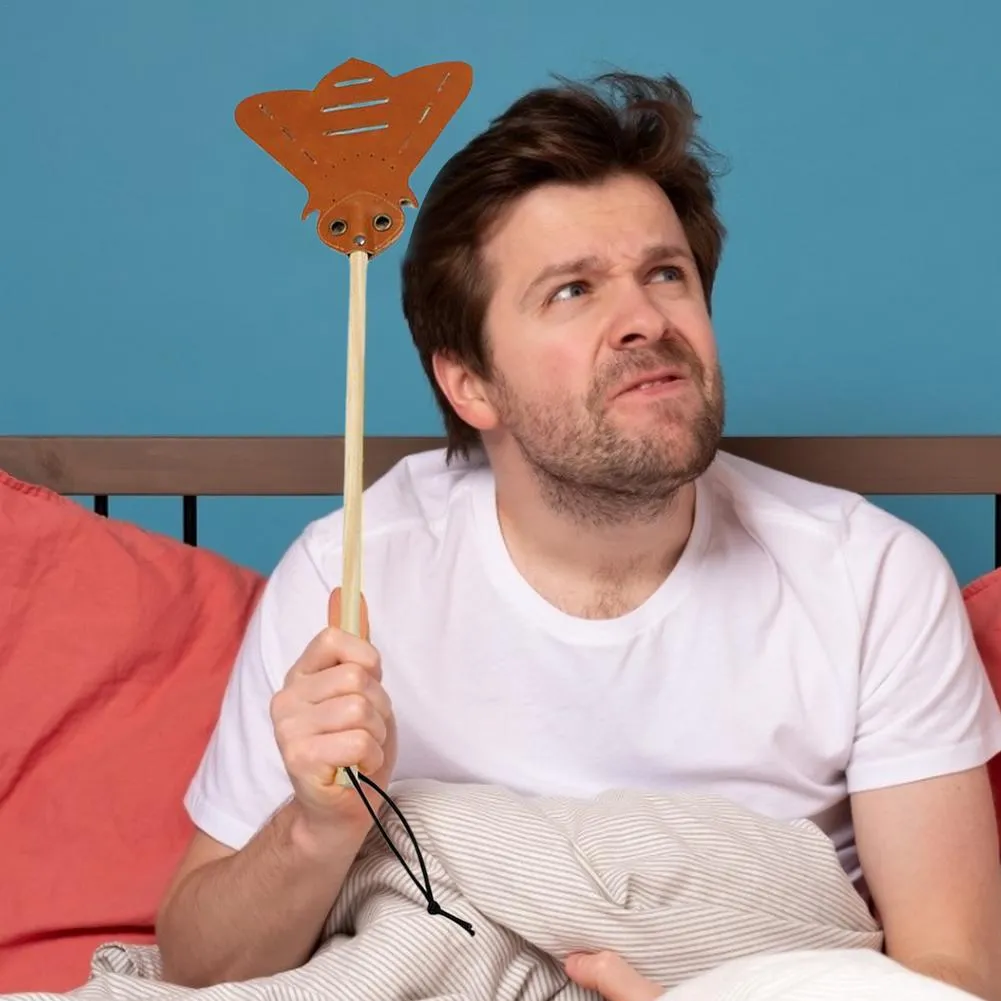 Extended Reach Fly Swatter - Durable Insect Swatter, Long Handle Pest ...