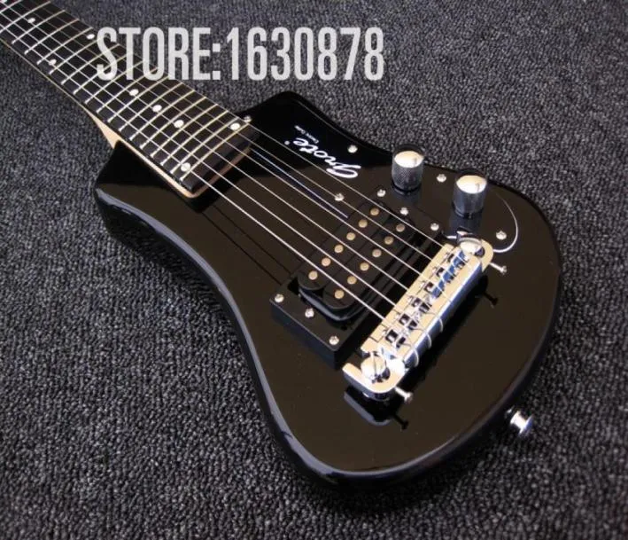 Kolaylaştırma Siyah Kırmızı Metalik Mavi Hofner Shorty Seyahat Gitar Protable Mini Elektro Gitar Pamuklu konser Torbası Sarısı Arround 6470384