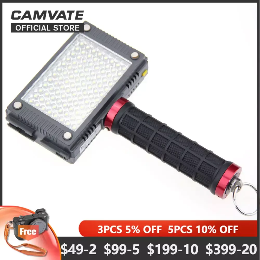 CAMVATE Rubber Camera Handle Grip with 1/4-inch Screw Mount and Split ...