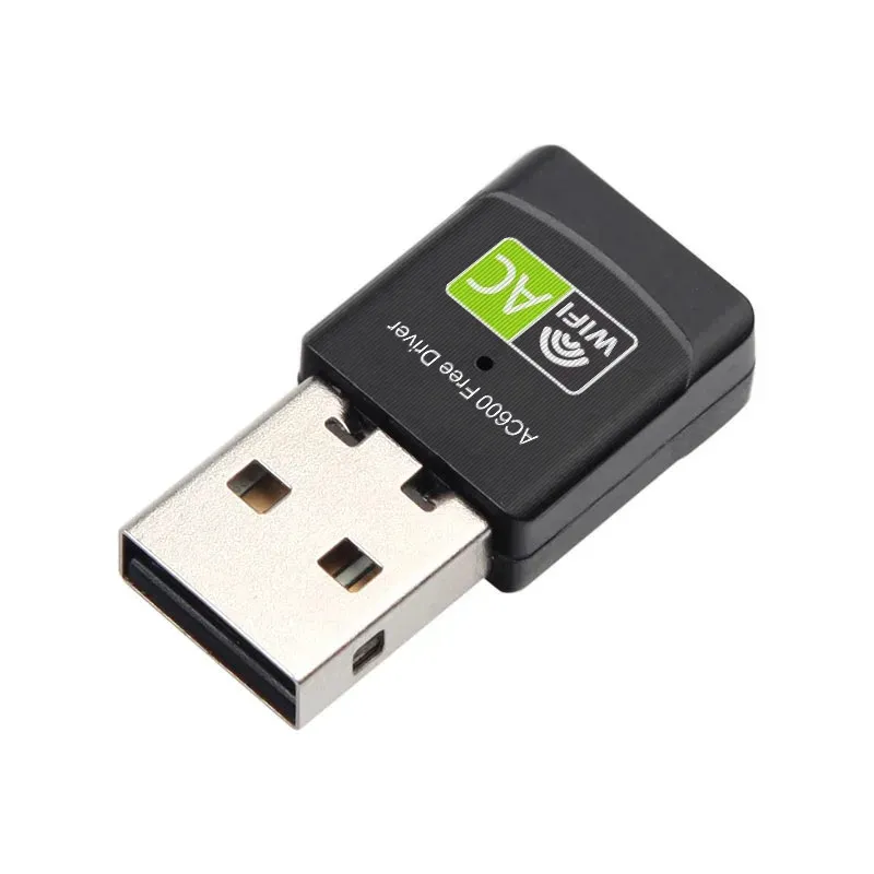 Dual Frequency Drive-freie drahtlose Netzwerkkarte 600 Mbit / s Mini USB Wireless Network Card Realtek RTL8811 Chip