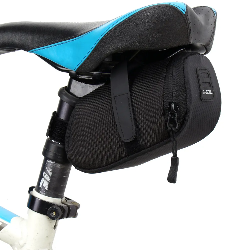 B-SOUL Bicycle Saddle Bag Bike Waterproof Storage Saddle Bag Seat Cycling Tail Rear Pouch Bag with Repair Tools Kit Accessories