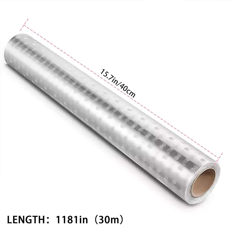 Bages de cellophane de points blancs, rouleau de cellophane pour les paniers-cadeaux des arts et artisanat, 40 cm x 30m