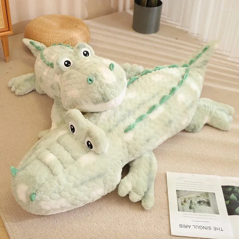 Kudde krokodil färsk sötgrön designer djur barn gåva hem cojines soffa stol lång kast sängkläder dekorera