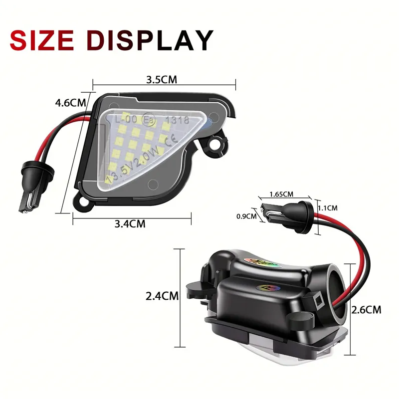 Skoda Octavia 2 & 3 Superb LED Puddle Lights Canbus, 12V, Under Rear ...