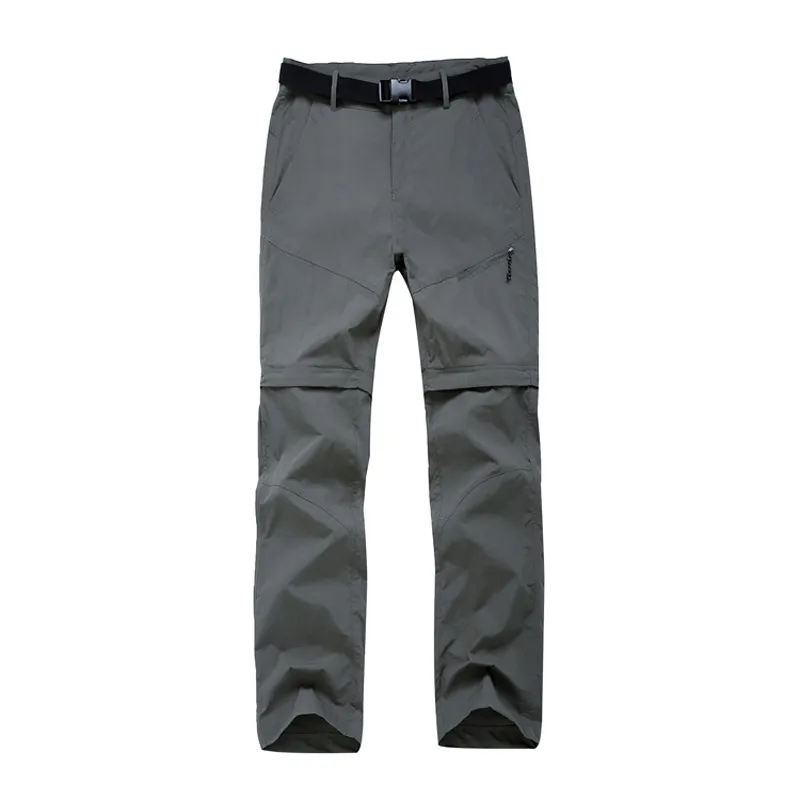 Quick Dry Detachable Hiking Pants: Breathable, Waterproof Outdoor