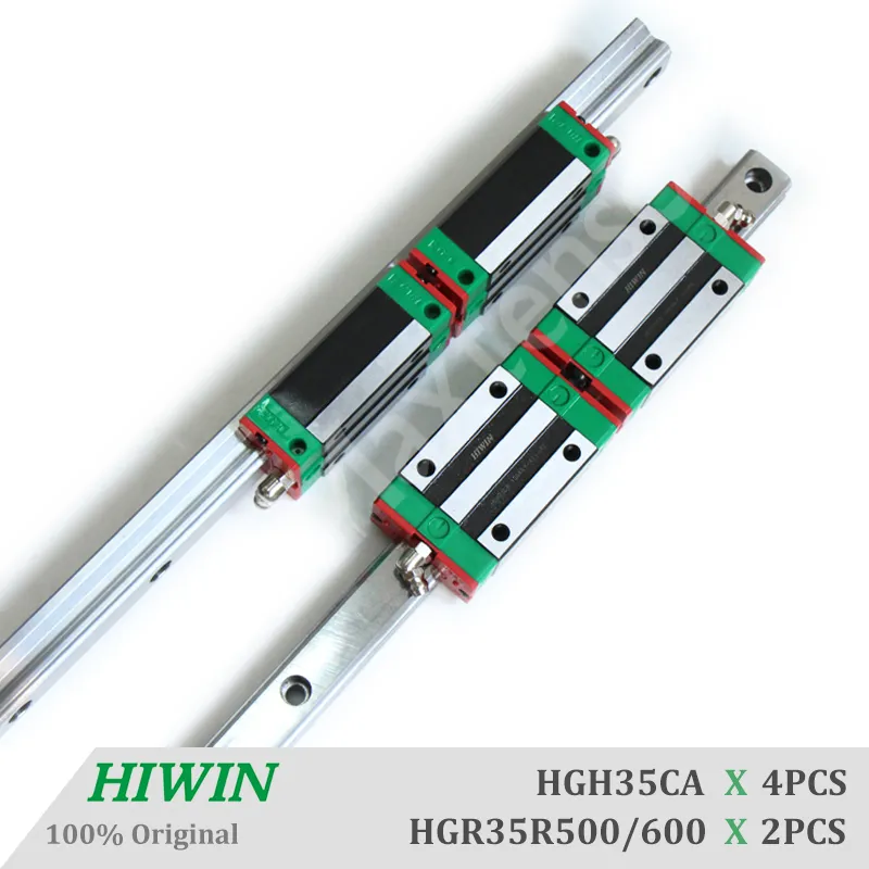 HIWIN HGR35線形ガイドレールHGH35CAブロックキャリッジルーターパーツCNC部品のための1500mm線形ガイドウェイ重量荷重