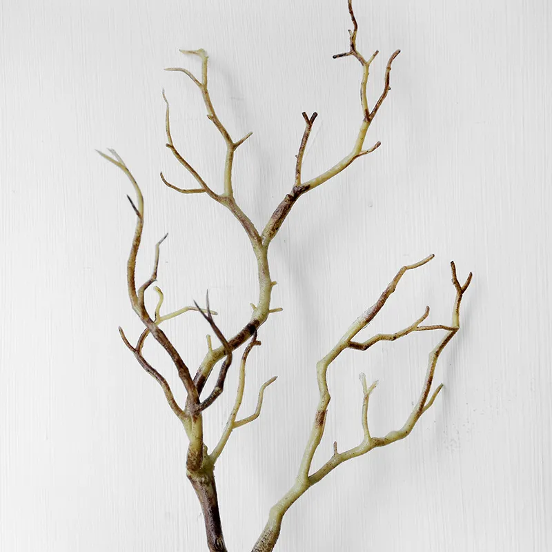 Torkat träd heminredning påfågel korallgrenar plastisk häxa diy gever pannband tillbehör konstgjorda växter bröllop dekoration