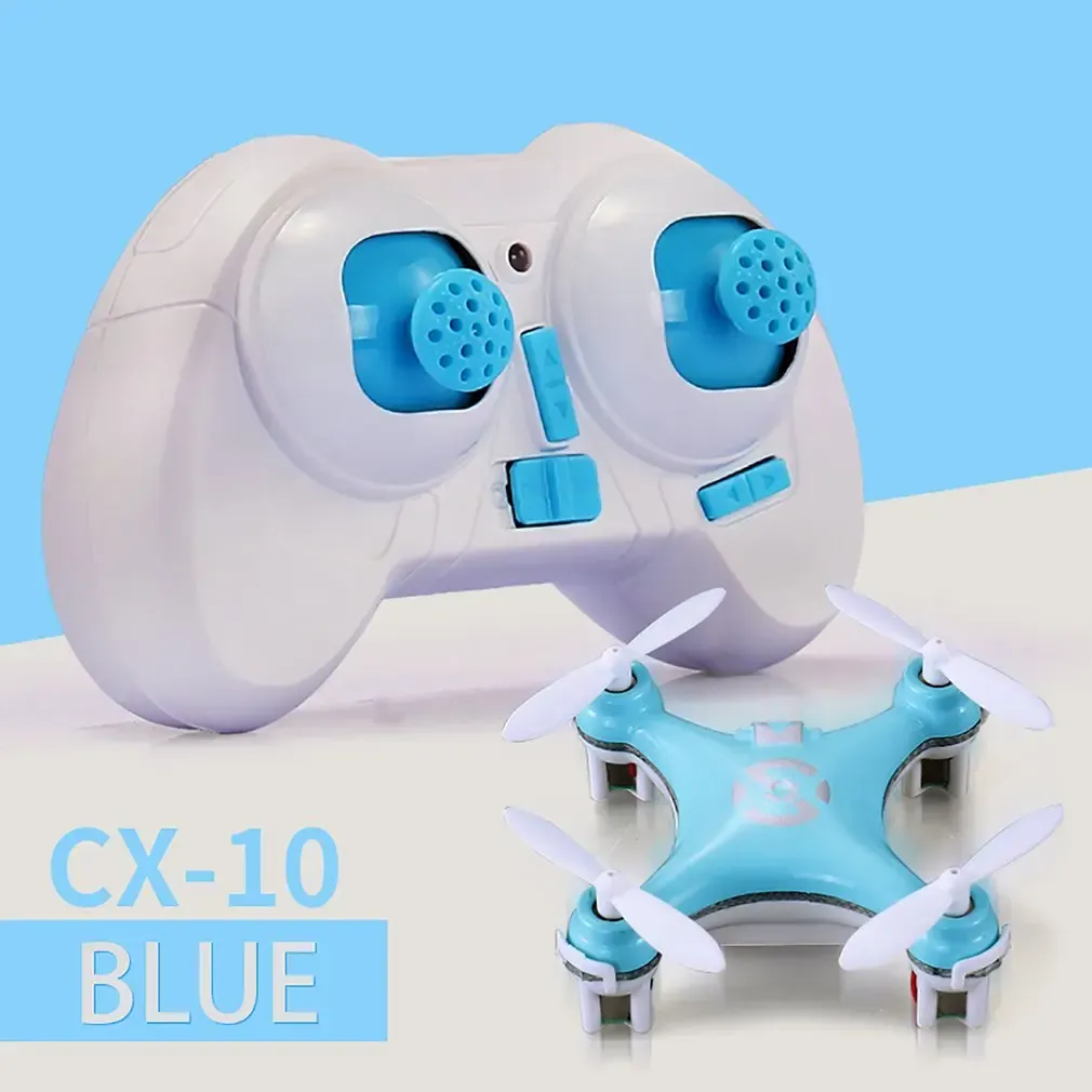 Drones CX10 Mini Drone 2.4G 4CH 6 Axe LED RC Quadcopter Toy Hélicoptère Pocket Drone avec LED Light Toys for Children Kids Gift