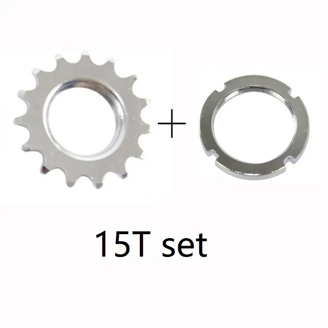 13T / 14T / 15T / 16T / 17T / 18T COGS DE DROITS FIXEURS, SPOCLIATION À SPEAL SEMPLE, COGS DE BIDE DE PRÉSENTATION FIXE avec anneau de verrouillage, pour la chaîne de 1/8 "