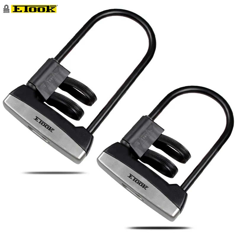 ETook U-Lock Bike Lock Antift Steel Electric Bicycle Scooter Frame de verrouillage Pratique Accessoires de vélos et110