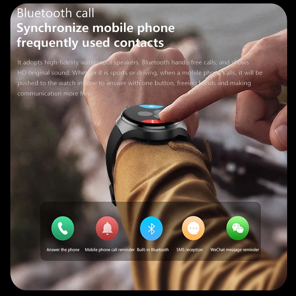 2024 Nuevo para GT4 Pro Smart Watch Men IP68 NFC GPS Tracker AMOLED 360*360 HD Pantalla Bluetooth Call Bluetooth MILL