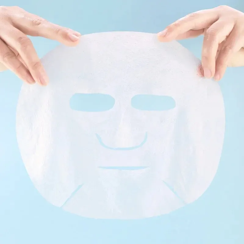 2024 İpek Pamuk Sıkıştırma Yüz Maskesi Tek Kullanımlık Dokunmasız Kuru Yüz Maskesi Kağıt Güzellik Salonu Kadınların Nemlendirici Yüz Maskesi Kesin, Burada