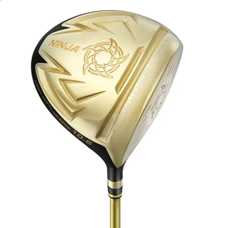 Golfklubbar för män Voltio Ninja Golfförare Högerhänt Gold Katana Driver Graphite Shaft R/S Flex 9.5 eller 10.5 Loft gratis frakt