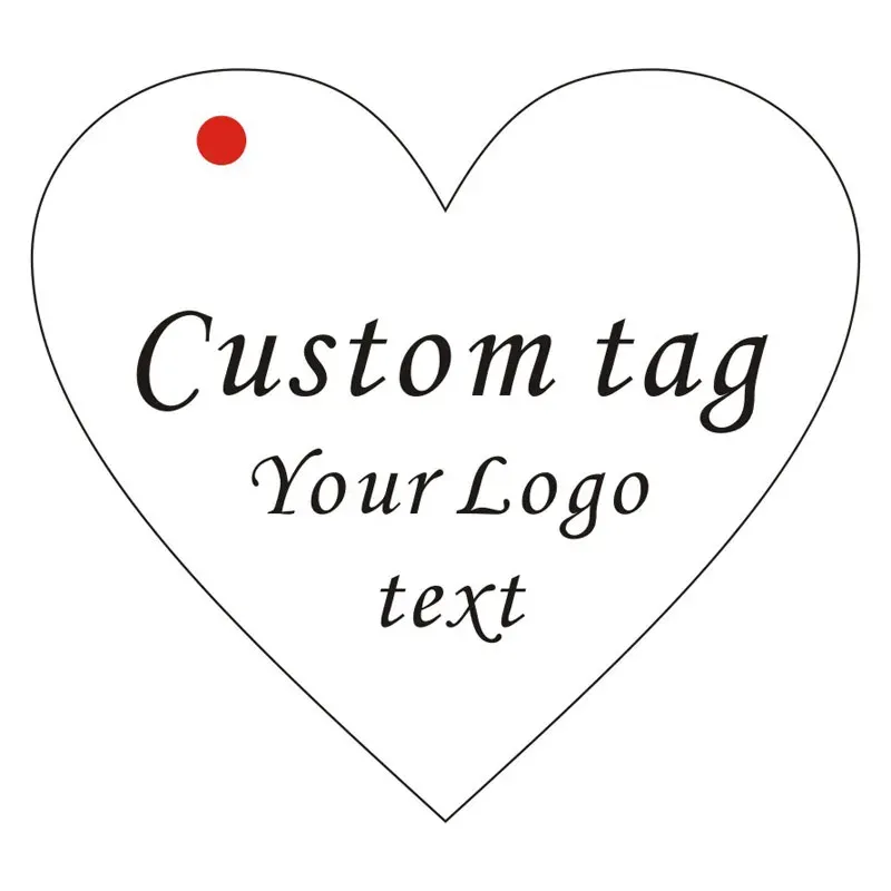 Tag del cuore personalizzati, tag di matrimonio personalizzati, tag di favore della festa, tag regalo, tag logo, tag del prodotto, tag Hang
