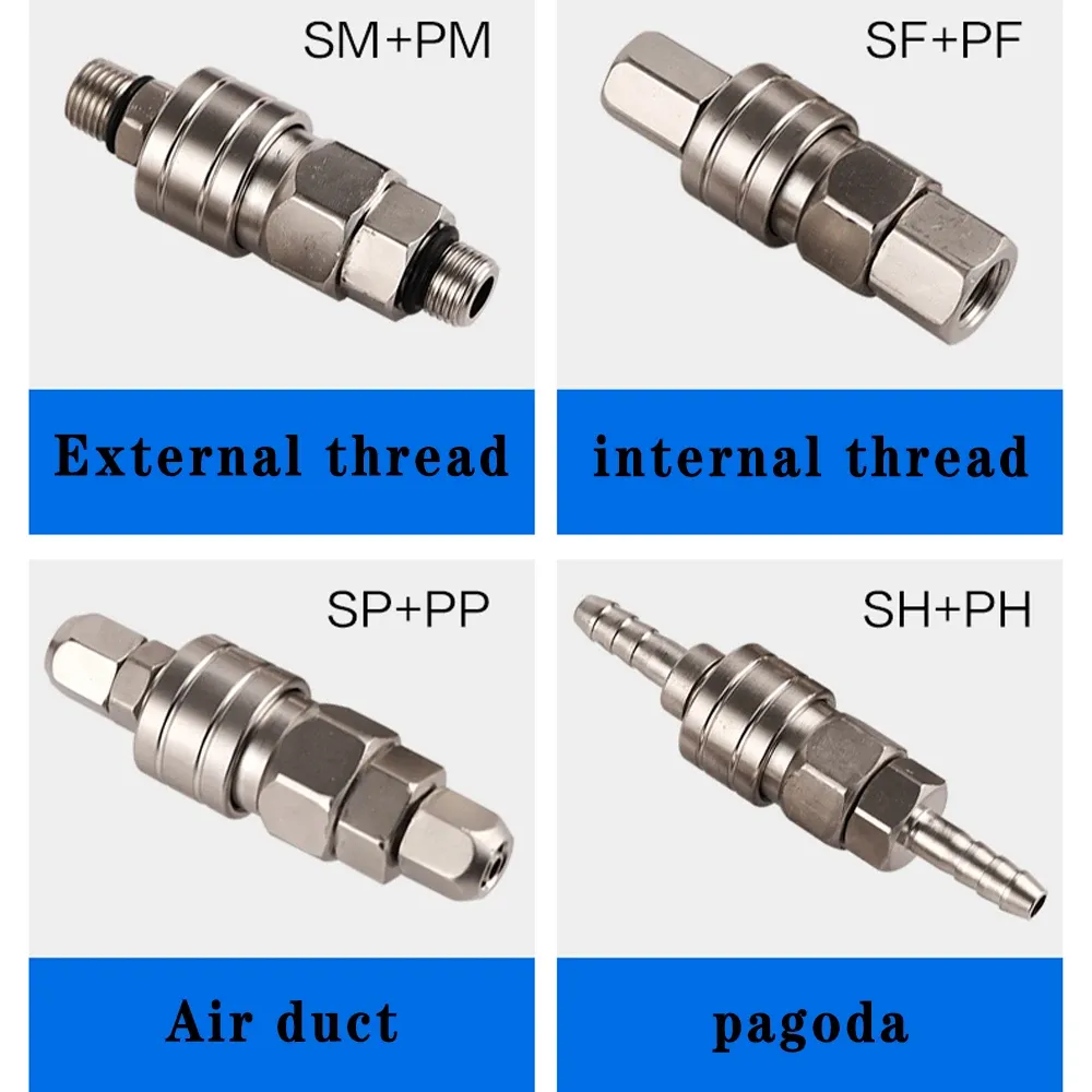 空気圧フィッティングCタイプセルフロッククイックカップリングコネクタカップラー用エアコンプレッサーSP PP SM PM PH SF PF 10 20 30 40