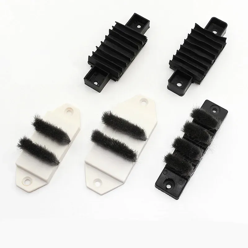 Window Slot Block Sliding door sealing strip with rubber buffer block and brush for ...