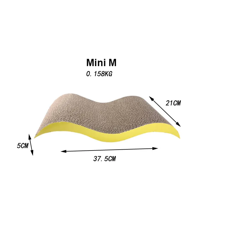 Slitresistenta kattskrapkuddar Fisk form Cat Scratcher Board Kattung Korrugerad pappersmatta leksak husdjurslipning nagelskrapa matta